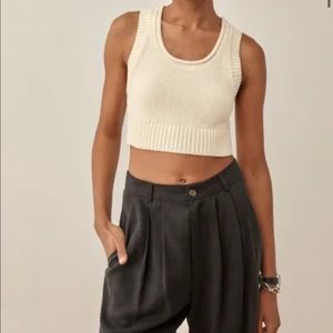 Reformation Norma Cotton Sweater Tank